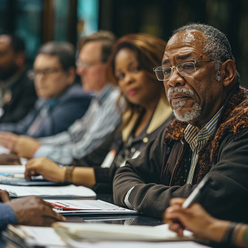 Professional Meeting Black Men