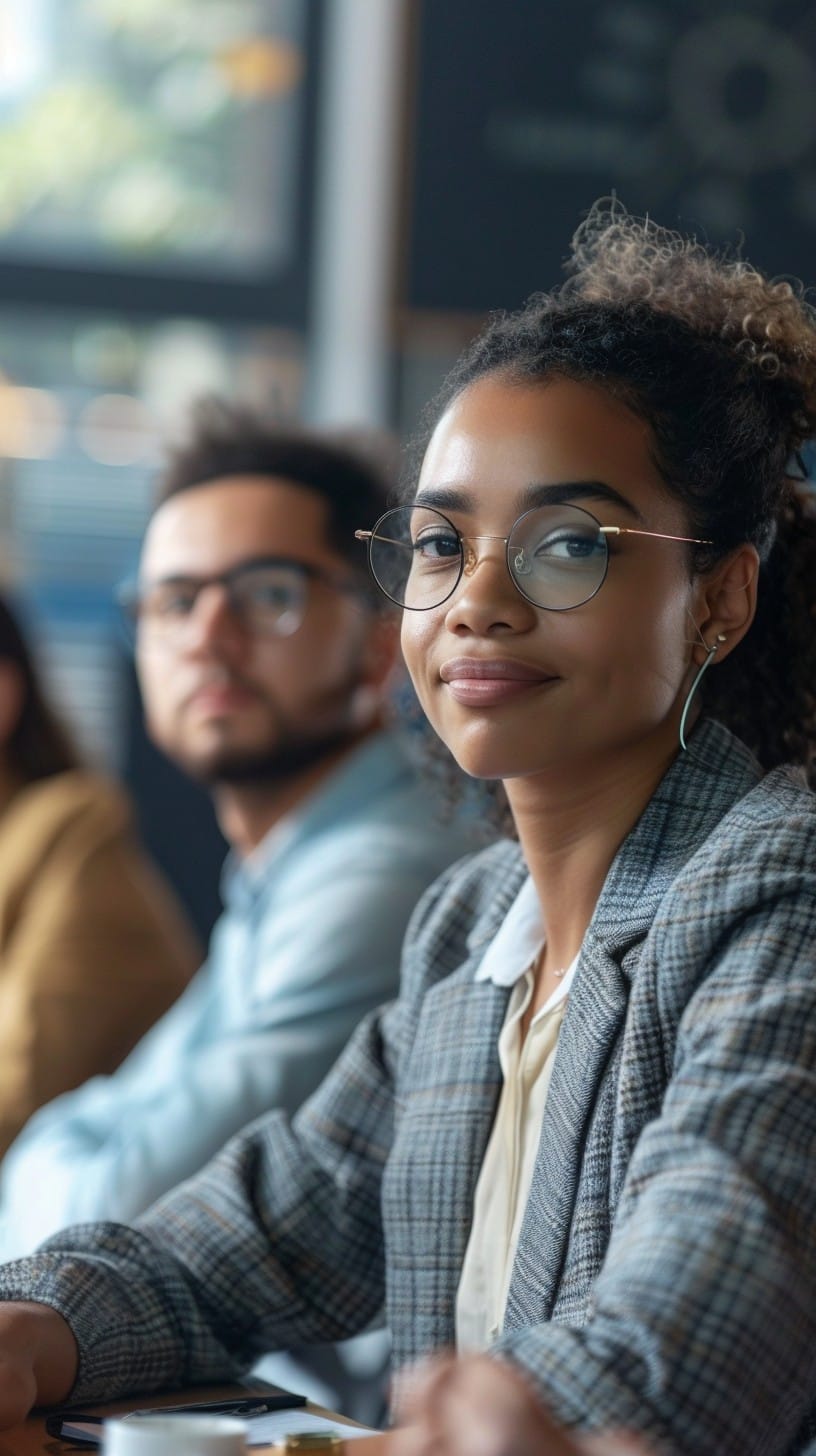 Professional Meeting Woman Focusing