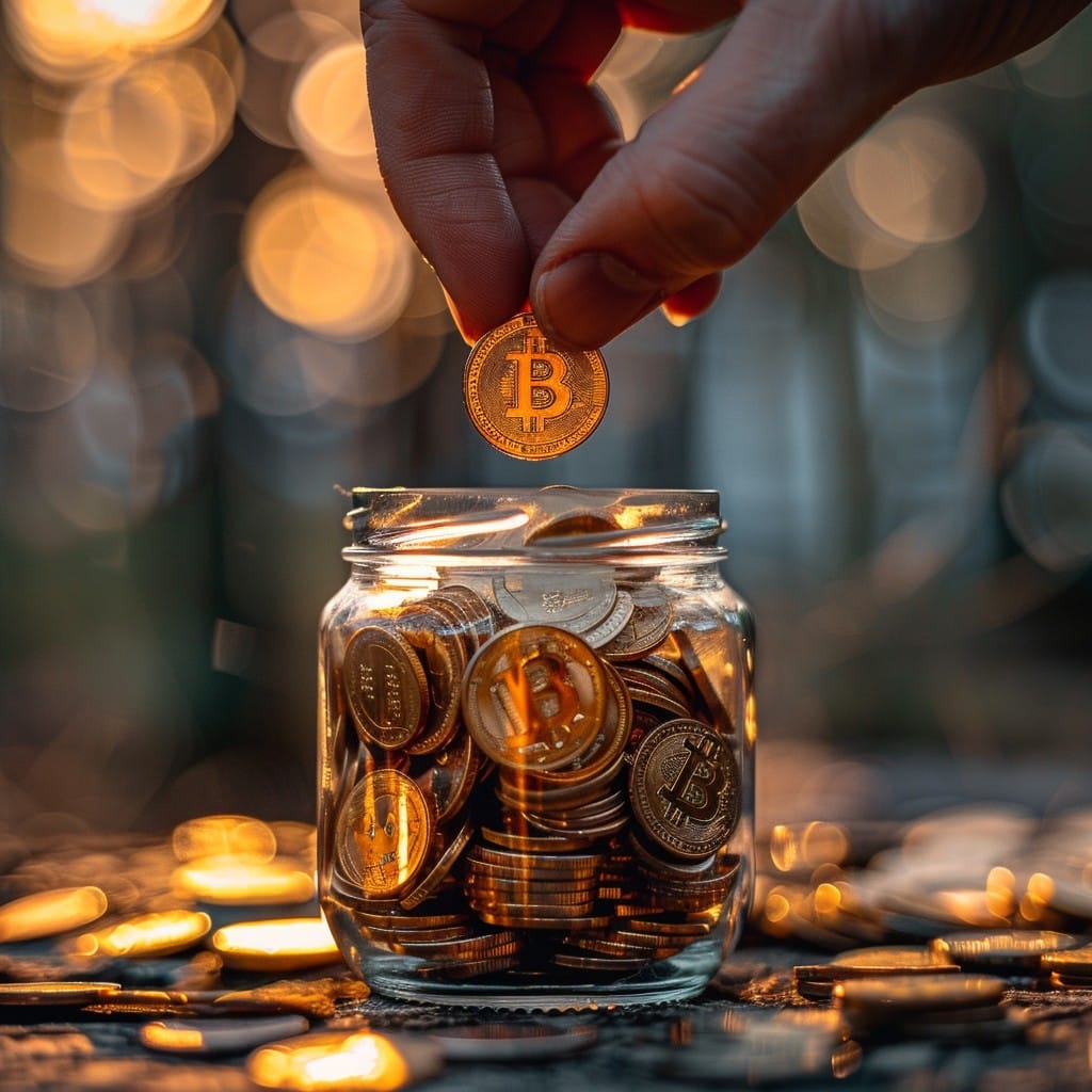 Bitcoin Savings Concept